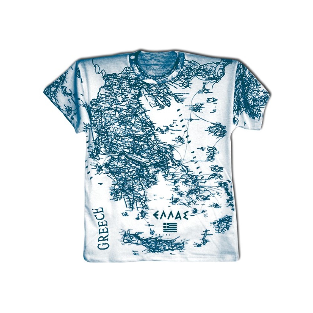 T-SHIRT ΧΟΝΔΡΙΚΗ ALL OVER ΜΕΤΑΞΟΤΥΠΙΑ ΤΟΥΡΙΣΤΙΚΟ / 110105.1