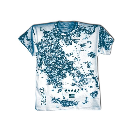 T-SHIRT ΧΟΝΔΡΙΚΗ ALL OVER ΜΕΤΑΞΟΤΥΠΙΑ ΤΟΥΡΙΣΤΙΚΟ / 110105.1 T-SHIRTS