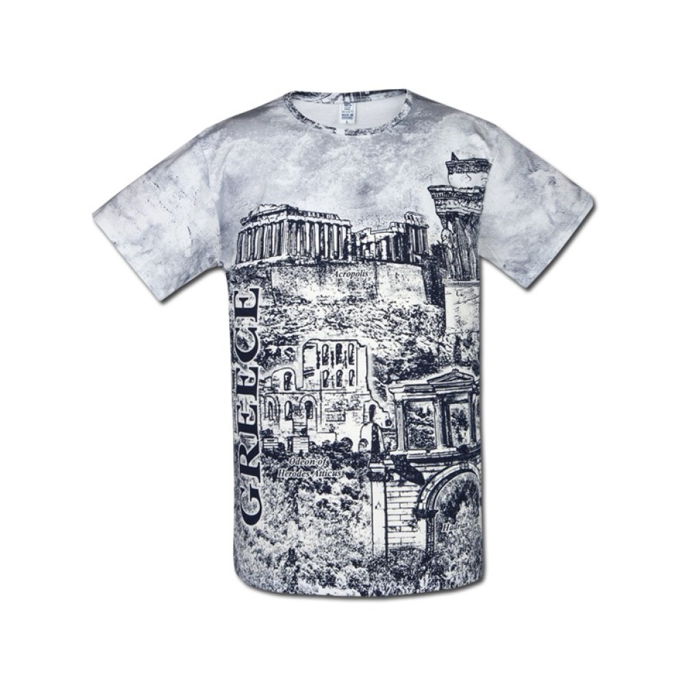 ΤΟΥΡΙΣΤΙΚΟ ΑΝΔΡΙΚΟ TSHIRT ALL OVER ΑΘΗΝΑ / 110105.12