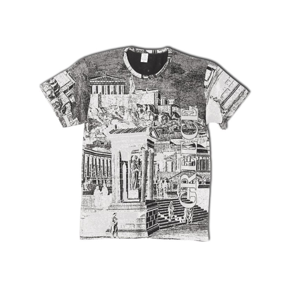 ALL OVER TSHIRT ΑΝΔΡΙΚΟ ΜΕΤΑΞΟΤΥΠΙΑ ΤΙΜΕΣ ΑΡΧΑΙΑ ΑΓΟΡΑ / 110105.14