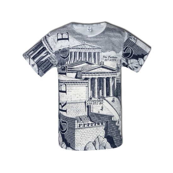 ΑΝΔΡΙΚΟ TSHIRT ΑΚΡΟΠΟΛΗ ALL OVER ΧΟΝΔΡΙΚΗ / 110105.13 T-SHIRTS