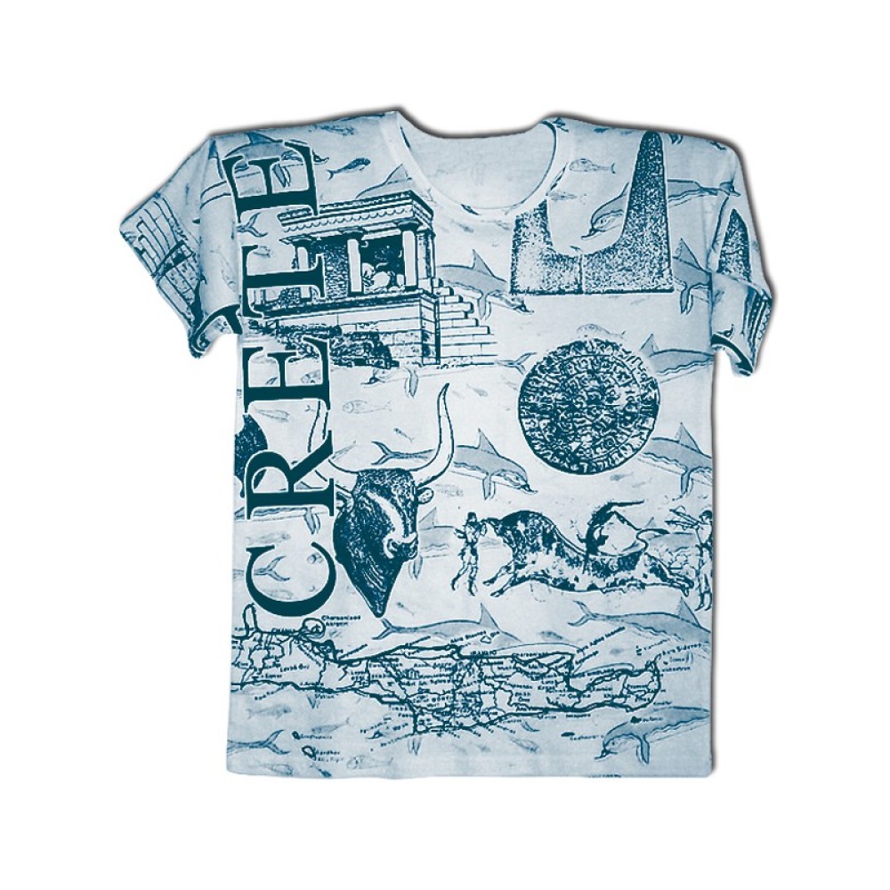 ALL OVER ΤΟΥΡΙΣΤΙΚΟ ΜΕΤΑΞΟΤΥΠΙΑ TSHIRT ΚΡΗΤΗ / 110105.6