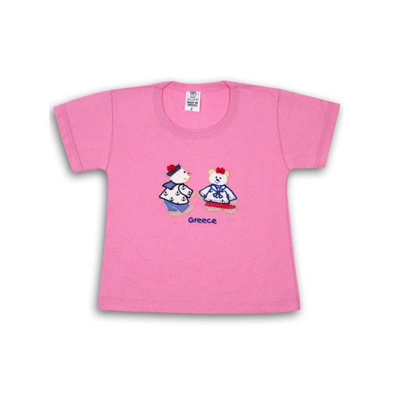 ΡΟΖ ΜΠΛΟΥΖΑ ΚΟΝΤΟΜΑΝΙΚΗ COTTON 100% / 110102Π T-SHIRTS