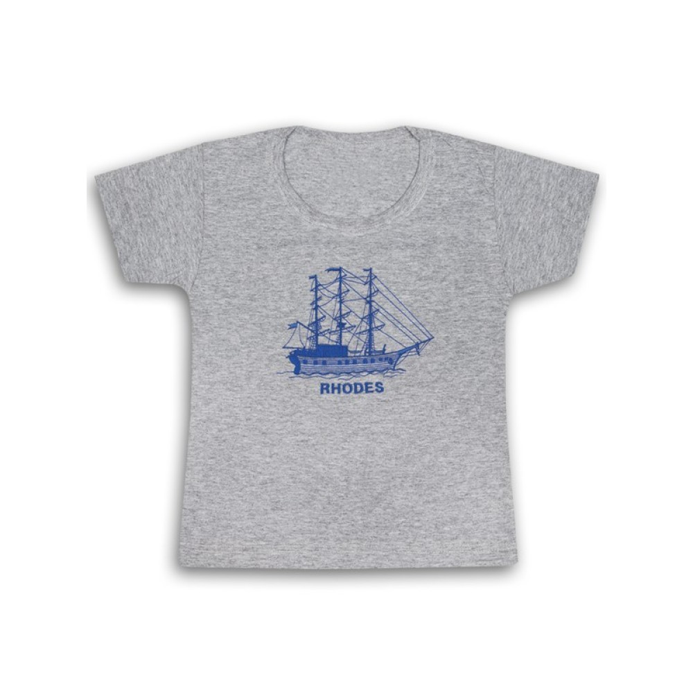 ΜΠΛΟΥΖΑΚΙ ΣΕ ΓΚΡΙ ΧΡΩΜΑ ΜΕ ΤΟΠΩΝΥΜΙΟ ΚΕΝΤΗΜΕΝΟ / 110102Π