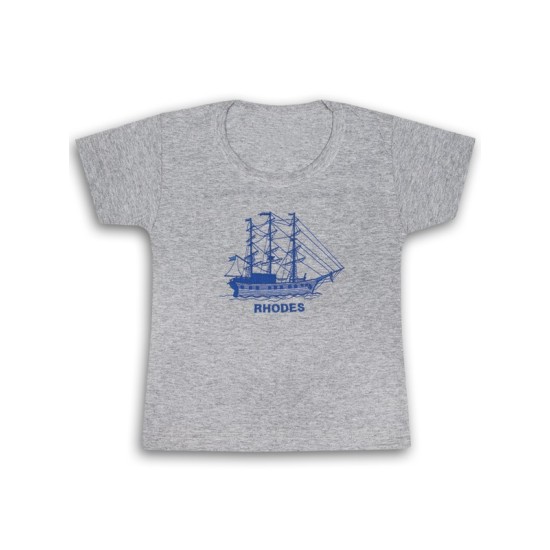 ΜΠΛΟΥΖΑΚΙ ΣΕ ΓΚΡΙ ΧΡΩΜΑ ΜΕ ΤΟΠΩΝΥΜΙΟ ΚΕΝΤΗΜΕΝΟ / 110102Π T-SHIRTS