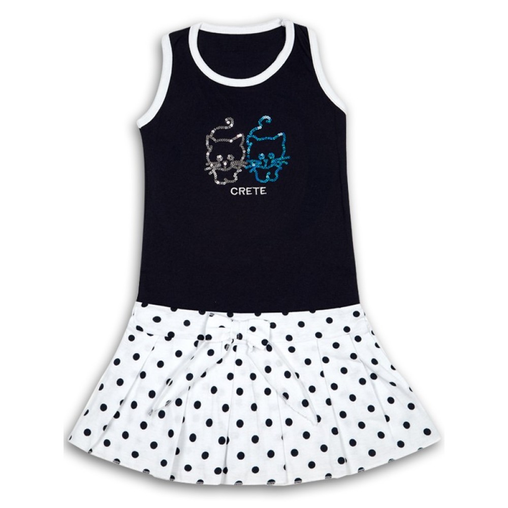 ΠΑΙΔΙΚΟ ΦΟΡΕΜΑ ΜΠΛΕ ΜΑΡΙΝ ΜΕ ΠΟΥΑ / 160903