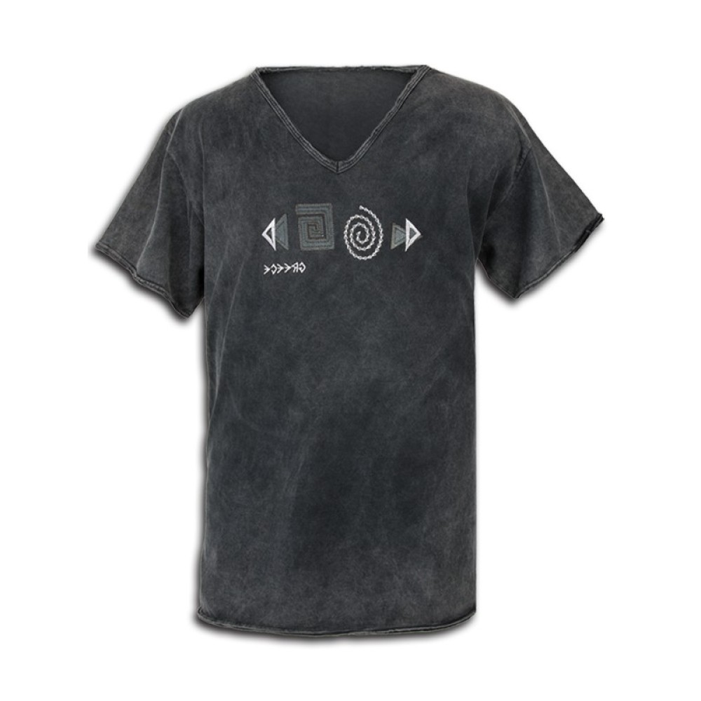 ΤΟΥΡΙΣΤΙΚΟ ΑΝΔΡΙΚΟ ΠΕΤΡΟΠΛΥΜΕΝΟ T-SHIRT V ΛΑΙΜΟ / 131004