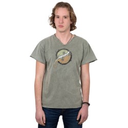 ΑΝΔΡΙΚΟ TSHIRT ΑΝΑΜΝΗΣΤΙΚΟ ΜΕ ΣΤΑΜΠΑ ΠΕΤΡΟΠΛΥΜΕΝΟ / 131001